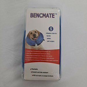 Inflatable Dog Collar Washable Bencmate Pick Size small BLUE